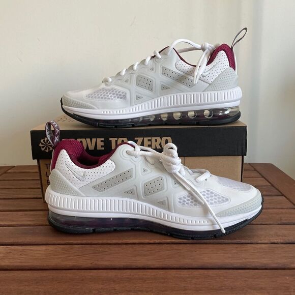 Nike Air Max Genome(GS) White Dark Beetroot Women 6.5/Big Kid 5Y(CZ4652-105) - Picture 3 of 11